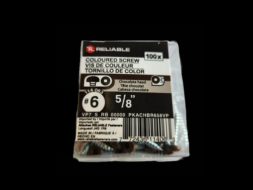 Black soffit screws