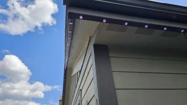 Track installed flush in a soffit